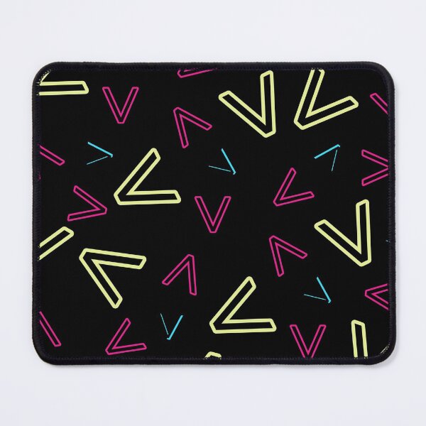 Graphic Spikes Pattern Neon Mouse Pad
