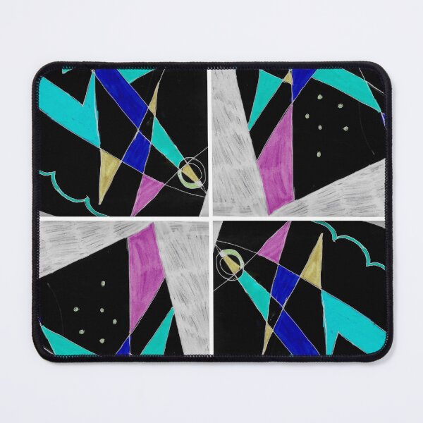 Item preview, Retro Geometric Line Art- Four Corners designed and sold by Designs By YL.