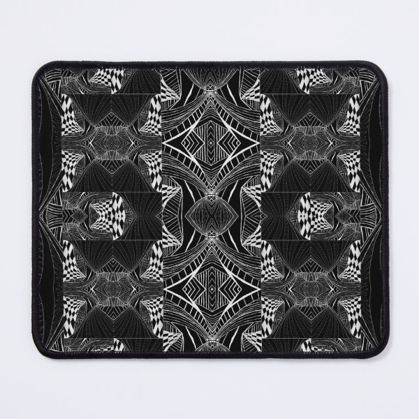 Item preview, Black & White Center Mandala African Print designed and sold by Designs By YL.