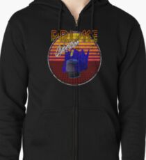 Weathered 80's Retro Optimus Prime Zipped Hoodie