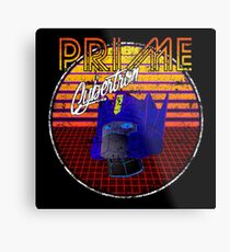Weathered 80's Retro Optimus Prime Metal Print