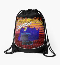 Weathered 80's Retro Optimus Prime Drawstring Bag