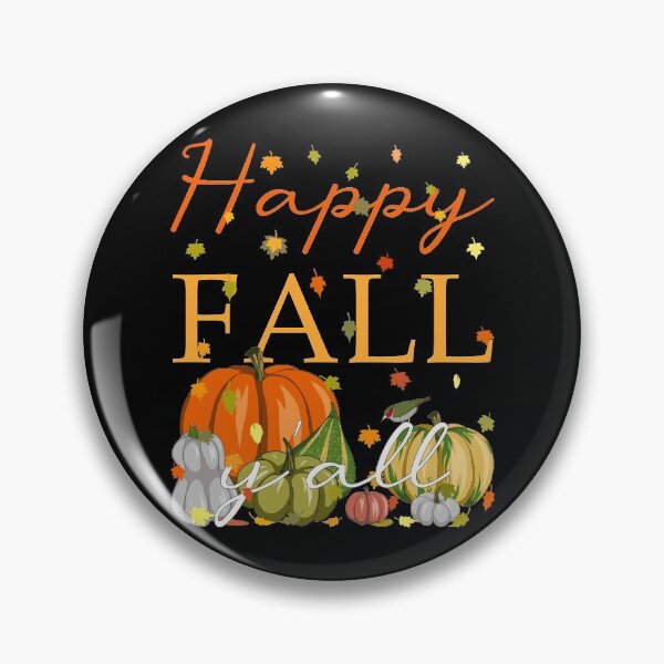 Item preview, Happy Fall Y'All Funny Pumpkin & Autumn Leaves Thanksgiving designed and sold by r-silver.
