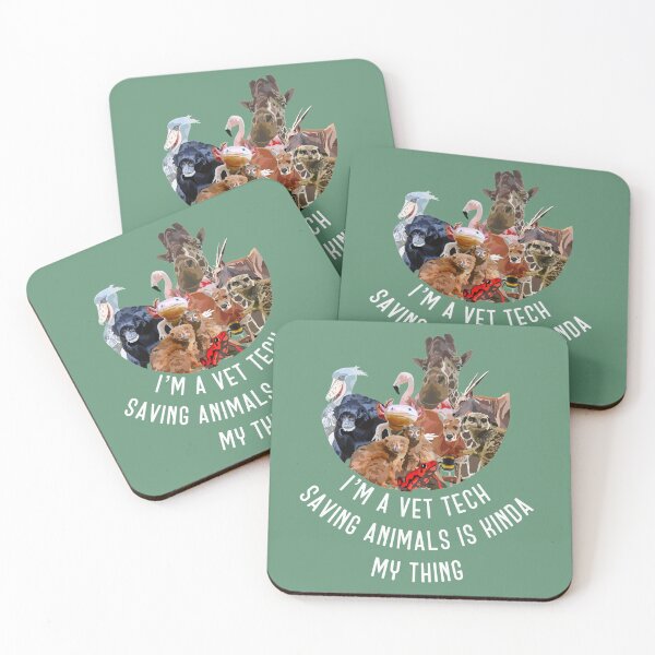 Item preview, V is for Vet ,Veterinarian – Caring Animal Doctor Wildlife & Pet Illustration designed and sold by PrettylittlepastelUk.