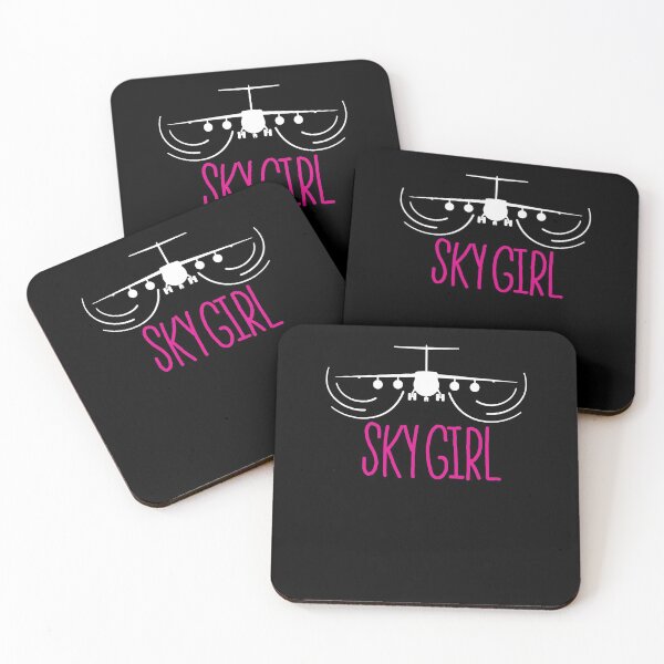 Item preview, Sky Girl Funny Flight Attendants Flying Aviation designed and sold by patroart.