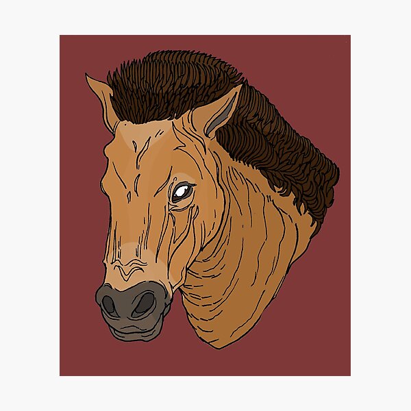 Aperçu de l'œuvre Animal national de la Mongolie : le cheval de Przewalski créée et vendue par nationalkingdom.