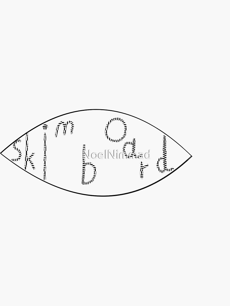 "Skimboard" Sticker for Sale by NoelNimmad Redbubble