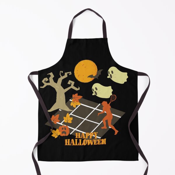 Happy Halloween Haunted Tennis Court Apron