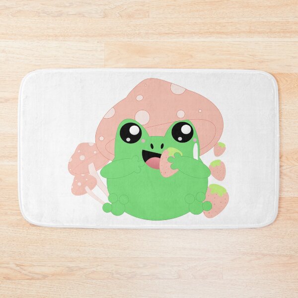 Item preview, Kawaii Frog With Mushroom Hat Gift Cottagecore Aesthetic Toad designed and sold by VaporwaveAnime.