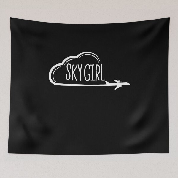 Item preview, Sky Girl Funny Flight Attendants Flying Aviation designed and sold by patroart.