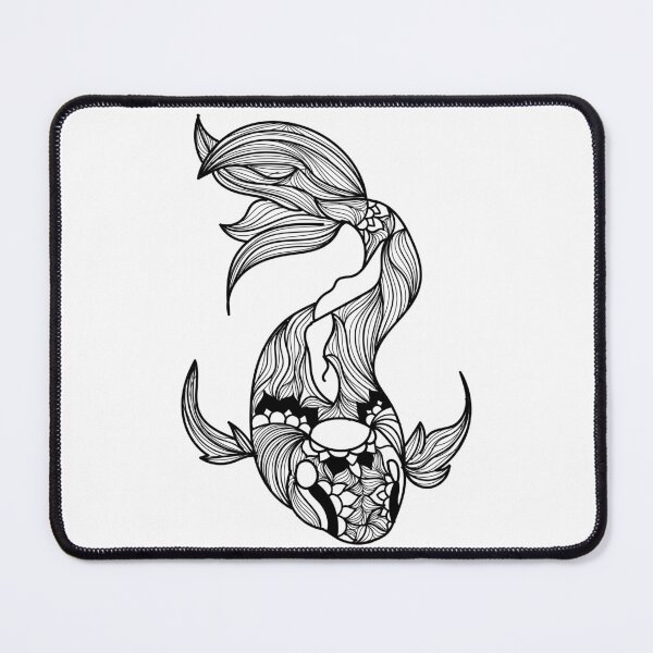 Item preview, Koi Whisperer Black Mandala designed and sold by OutofFocusShop.