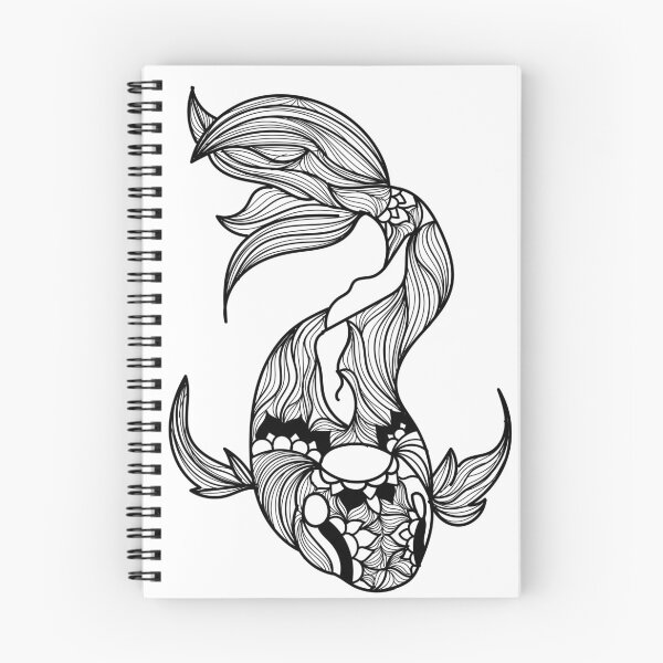 Item preview, Koi Whisperer Black Mandala designed and sold by OutofFocusShop.