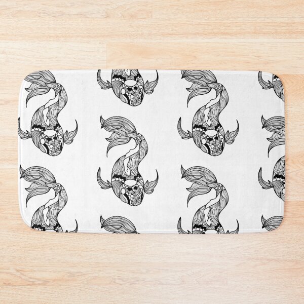 Item preview, Koi Whisperer Black Mandala designed and sold by OutofFocusShop.