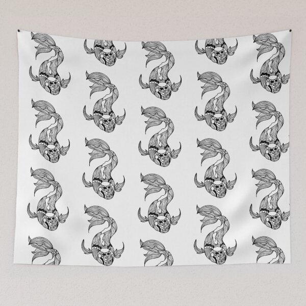 Item preview, Koi Whisperer Black Mandala designed and sold by OutofFocusShop.