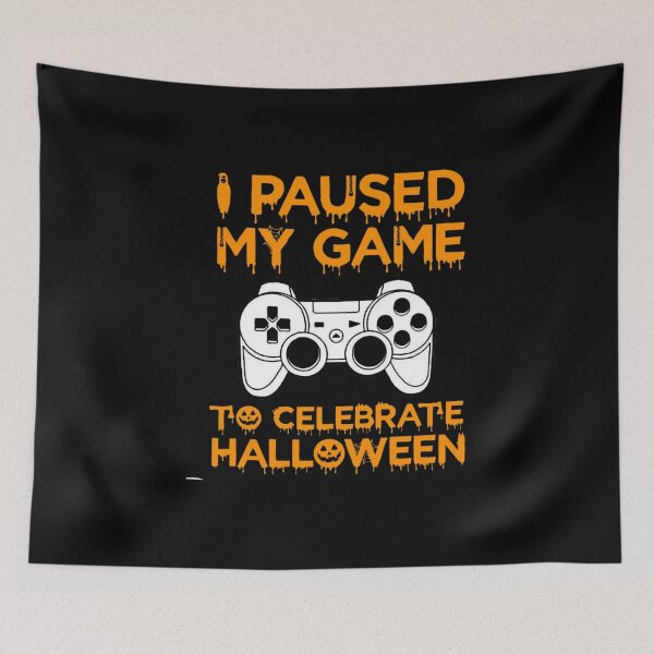 Item preview, I Paused My Game To Celebrate Halloween designed and sold by caphatshirt.
