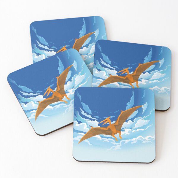 Flying Fluffinator Coasters (Set of 4)