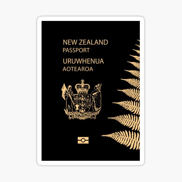 New Zealand Passport Sticker For Sale By Hakvs Redbubble 6394