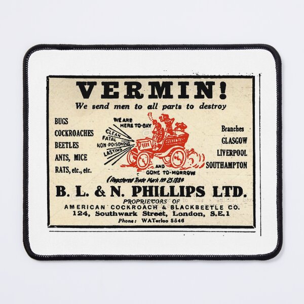 Item preview, Vermin! Old advert... designed and sold by timothybeighton.