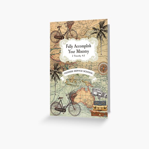 Item preview, PIONEER SERVICE SCHOOL (VINTAGE MAP) designed and sold by Paper Bee Gift Shop.