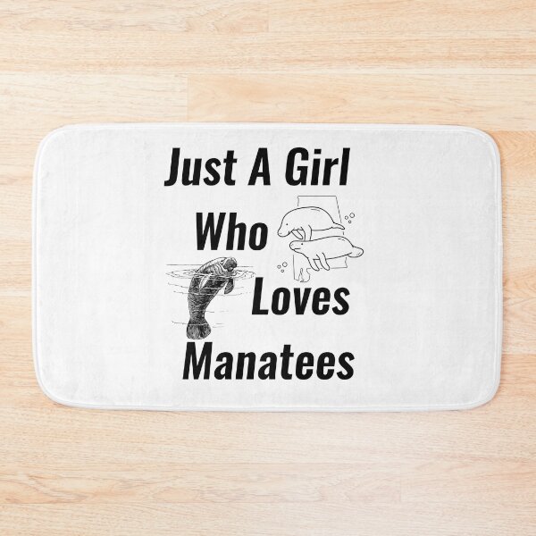 Item preview, Just A Girl Who Loves Manatees designed and sold by Chanchane Store.