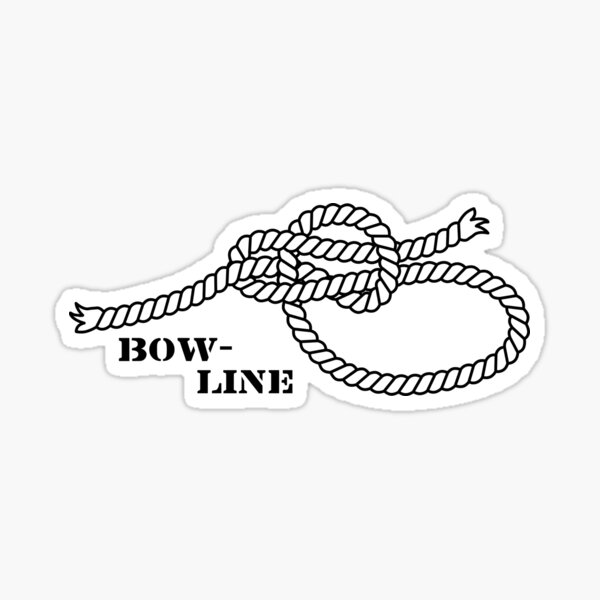 Sailor knot bow-line light English version Sticker