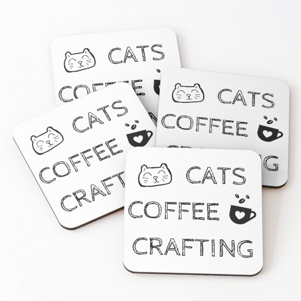 Item preview, Cats. Coffee. Crafting designed and sold by TheGreenGoat.