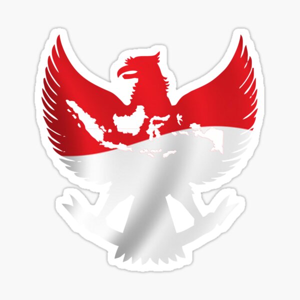 Garuda Indonesia Red White Sticker By Jascomart Redbubble 2651