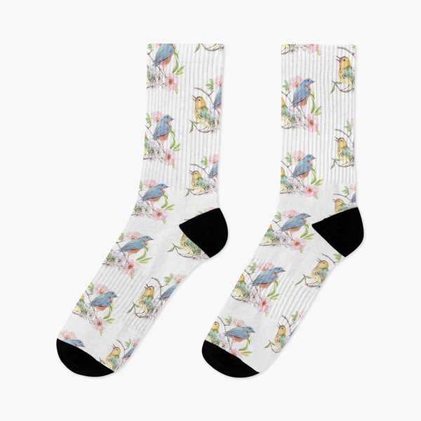 Item preview, two little birds with flowers designed and sold by ArtEye1.
