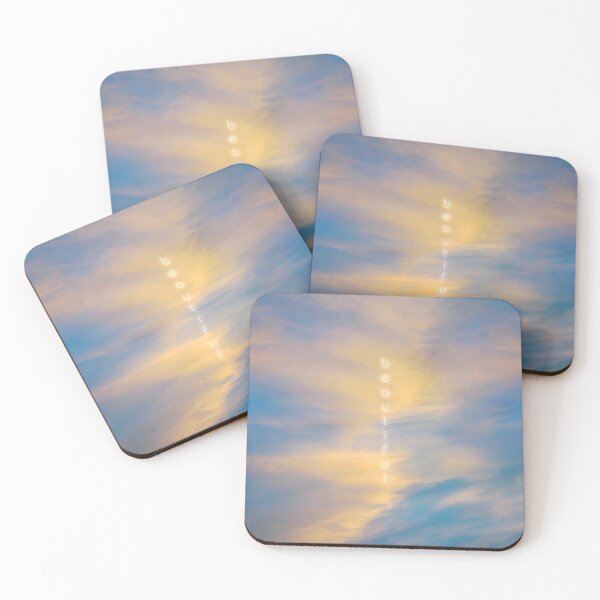 Item preview, Beautiful - Vertical Words of Light on Streaky Sunset Clouds designed and sold by James-Cole.