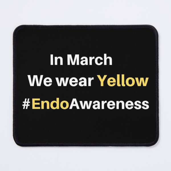 Item preview, In March we wear yellow endoawareness designed and sold by DesignsWithMel.