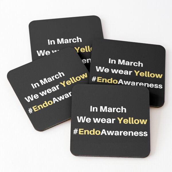 Item preview, In March we wear yellow endoawareness designed and sold by DesignsWithMel.