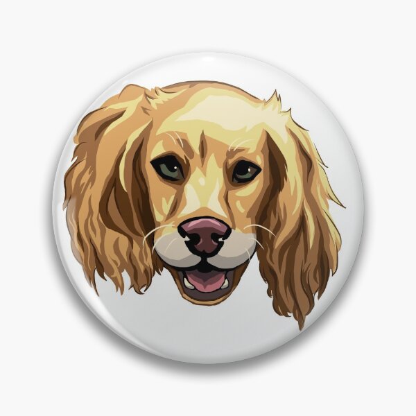 Item preview, Golden Cocker Spaniel Face Sticker designed and sold by 10six.