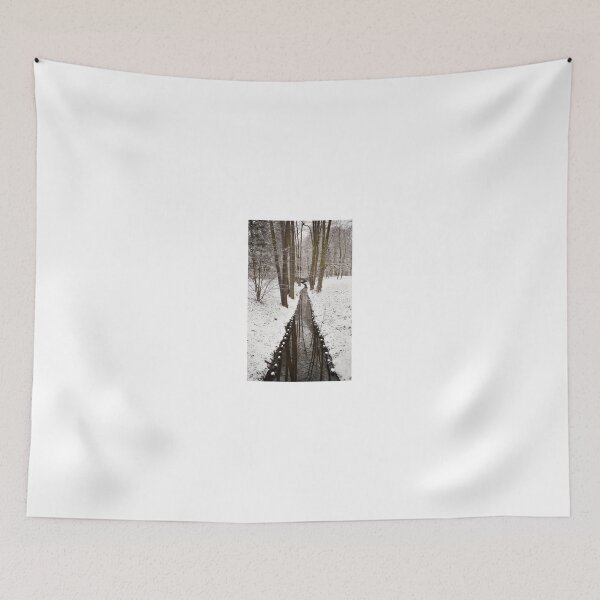 Item preview, Stream in winter Baths Royal Park in Warsaw  designed and sold by Arletta Cwalina.