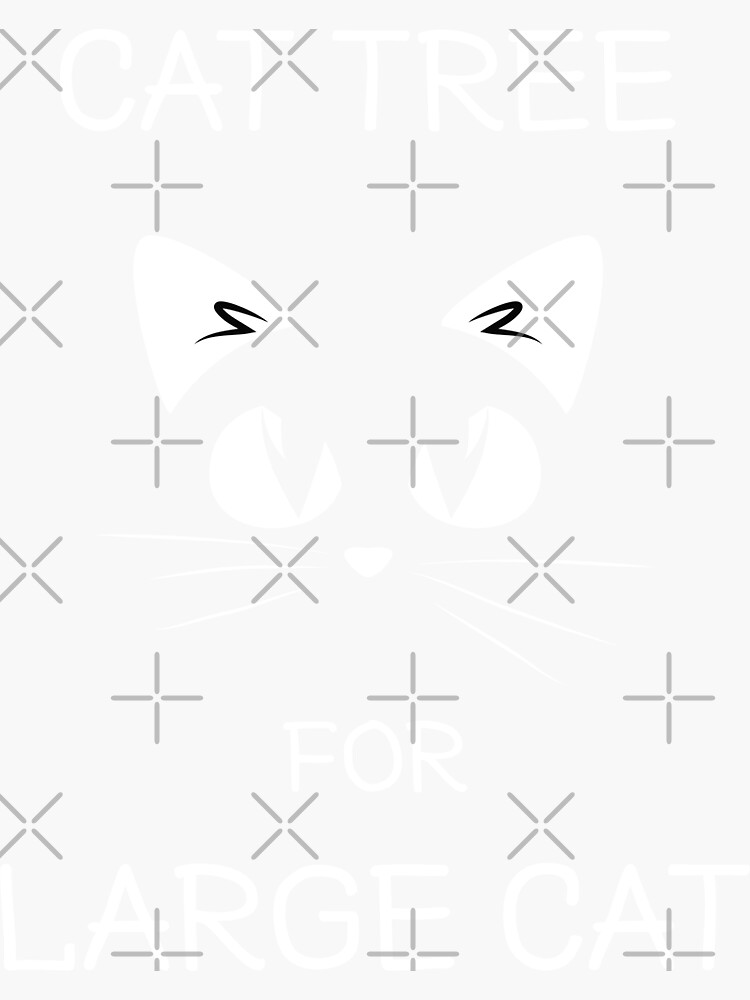 " cat tree for large cat tshirt" Sticker for Sale by ALSADEK Redbubble