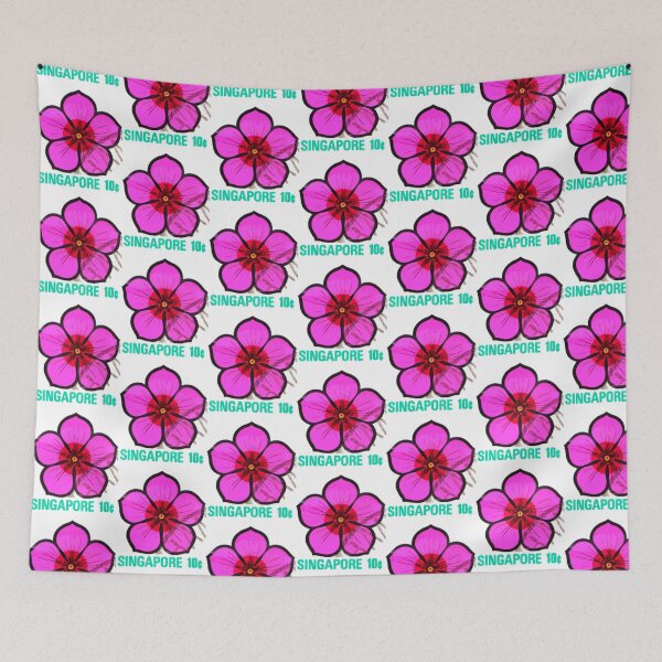 Item preview, Singapore Pretty Pink Flower Print designed and sold by Go-Postal.
