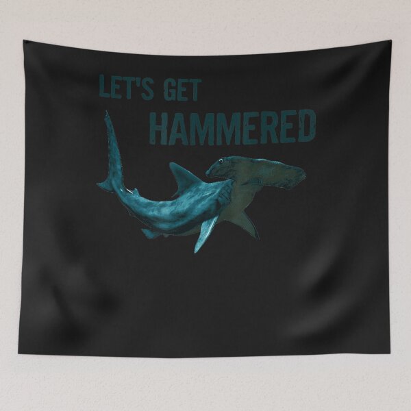 Item preview, Lets Get Hammered Party Shark designed and sold by CedricJohns.