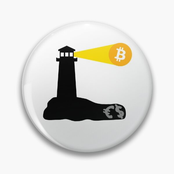 Artikelvorschau, Bitcoin Crypto Leuchtturm Fiat Crash entworfen und verkauft von Galaxy-Corner.