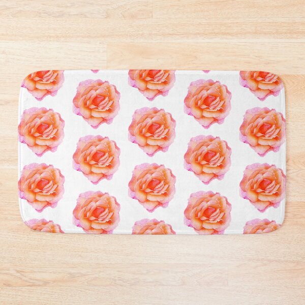 Item preview, Stunning orange and pink speckled rose covered in raindrops designed and sold by Steph-draws.