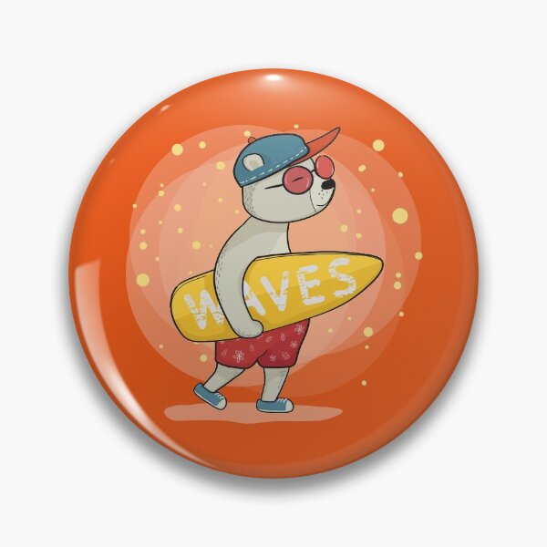 Item preview, Surfing wave bear designed and sold by urban-color.
