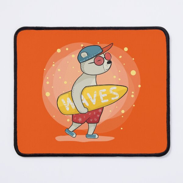 Item preview, Surfing wave bear designed and sold by urban-color.