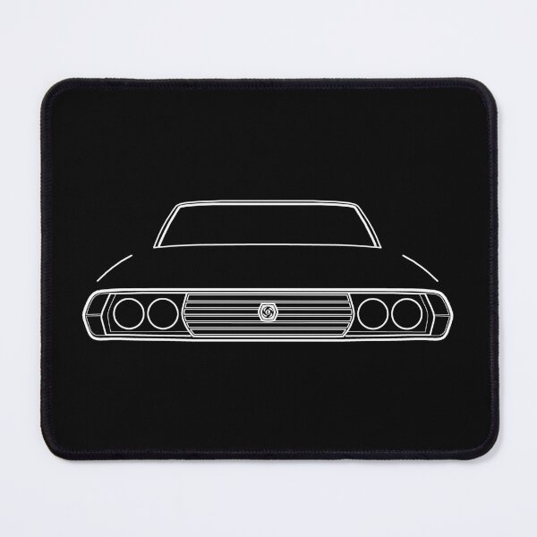 Item preview, Leyland P76 1970s Australian classic car white outline graphic designed and sold by soitwouldseem.