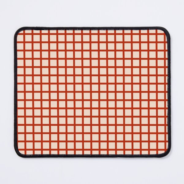 Item preview, Graph Check - Cream Rust Orange designed and sold by SilverPegasus.