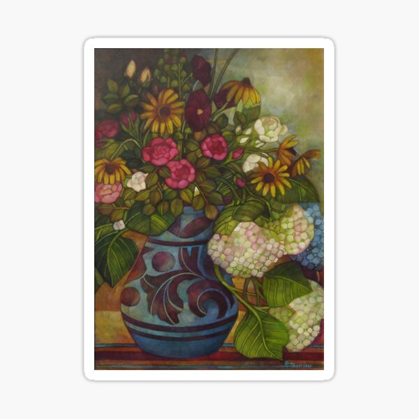 still life with tiroler pot Sticker