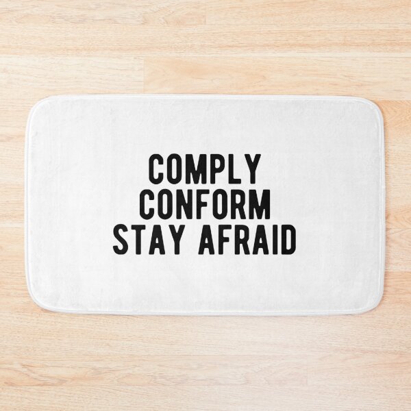 Item preview, Comply Conform Stay Afraid Totalitarian 1984 Coronavirus covid anti mask covid19 designed and sold by Limatees.