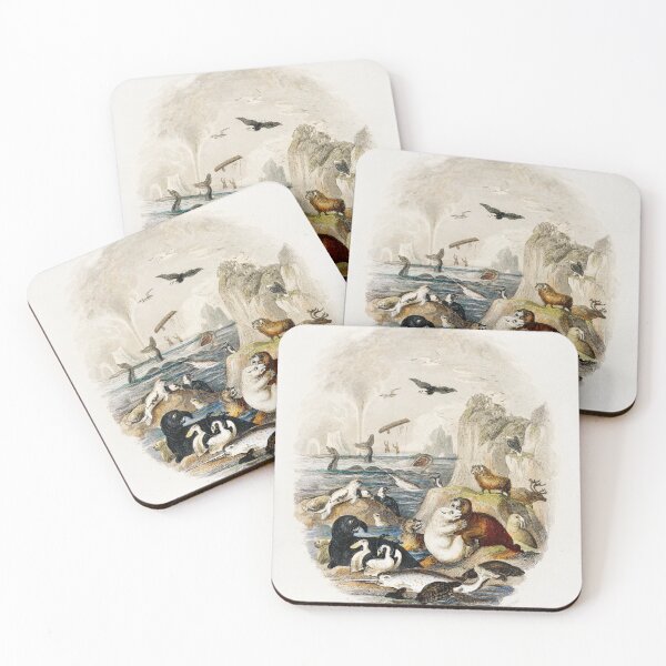 Item preview, Hand drawn of animals from A history of the earth and animated nature (1820) by Oliver Goldsmith designed and sold by Nikiolilalala.