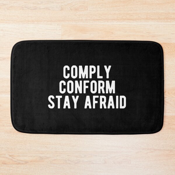 Item preview, Comply Conform Stay Afraid Totalitarian 1984 Coronavirus covid anti mask covid19 designed and sold by Limatees.