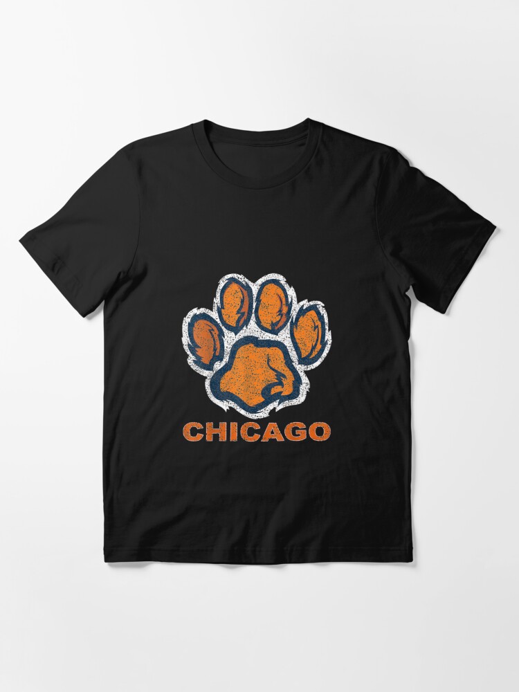 Funny Vintage Foot Paw Bear Orange Chicago Gifts T-Shirt Plain Men T Shirt  Customized Tshirts Cotton Printed - AliExpress