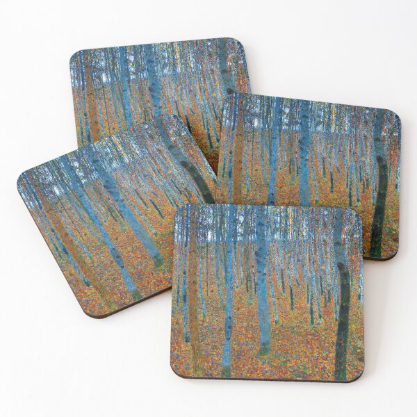 Item preview, GUSTAV KLIMT HD - Gustav Klimt's Beech Grove I (1902) famous painting designed and sold by Go Logo Designs.
