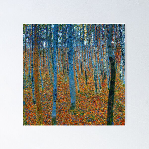 Aperçu de l'œuvre GUSTAV KLIMT HD - Gustav Klimt's Beech Grove I (1902) famous painting créée et vendue par gologodesigns.