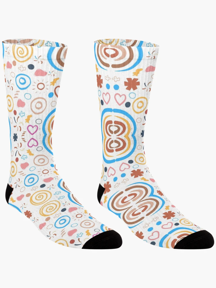 Thumbnail 3 of 5, Socks, Beautiful Abstract Pattern designed and sold by CreativeMansion.